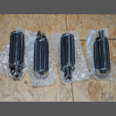 Chrom Custom Fussrasten Set Stripes vorne + hinten Honda VT 600 Shadow