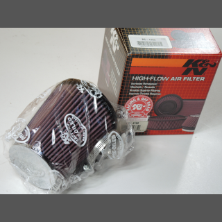 K+N gro&szlig;er Luftfilter RC4160  universal , 62 mm Anschluss , Chrom Deckel Sportluftfilter