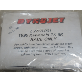 Dynojet Vergaserkit Kawasaki ZX6R Racing Kit E2759...