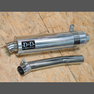 Auspuff Alu poliert D+D  Yamaha YZF600 Thundercat  Exhaust YZF 600