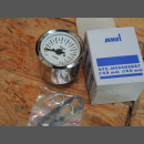 Mechanischer Drehzahlmesser 12000 U/min  60 mm Chrom Geh&auml;use Ziffernblatt weiss  Herst MMB