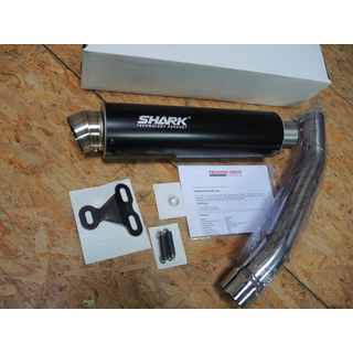 Auspuff Kawasaki Z 750 Shark SRC4 Sportauspuff schwarz,...