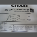 KTM Duke 125 / 390 Shad Seitentaschen Halter