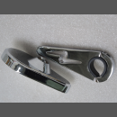 Chopper Zusatz Spiegel Chrom tropfenform 22 mm  25,4 mm passend WBK Motorrad