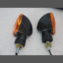 Blinker Arrow Miniblinker 12 V  21 Watt kurzer Arm Carbon Look 2 St&uuml;ck e gepr&uuml;ft