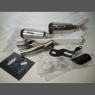Shark TRC 10 Titan Auspuff mit Kat Ducati Monster 821 / 1200 Exhaust Motorrad